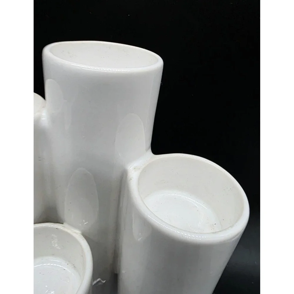 Vintage Guldkroken White 7 Armed Candlestick Holder 7